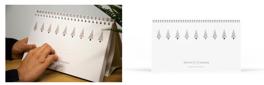 Young entrepreneur launches world-first braille advent calendar