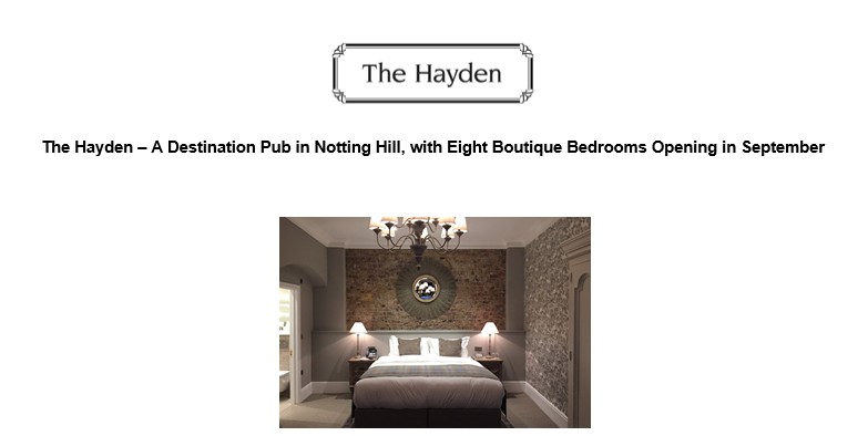 The Hayden - A Destination Pub in Notting Hill